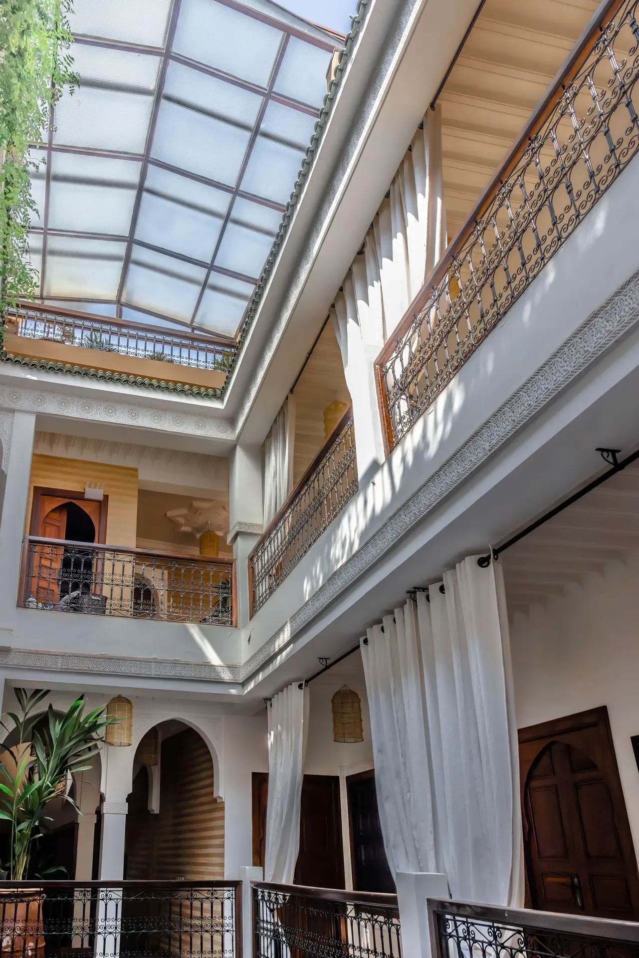 Intérieur d’un riad traditionnel