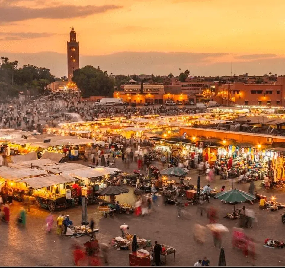 La Koutoubia et les toits de Marrakech